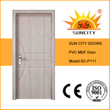 Bonne porte intérieure en MDF avec film PVC (SC-P111)